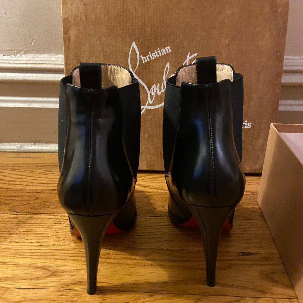 Never worn brand new Christian Louboutin booties black size 6